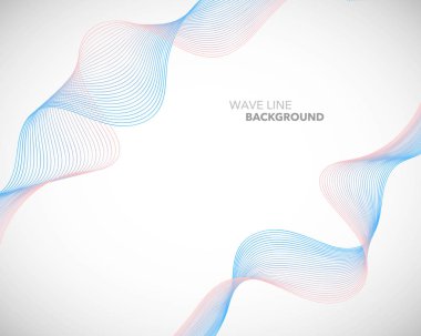 Zarif soyut vektör dalga çizgi fütüristik stili arka plan te