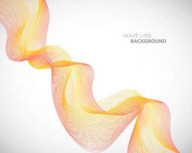 Zarif soyut vektör dalga çizgi fütüristik stili arka plan te