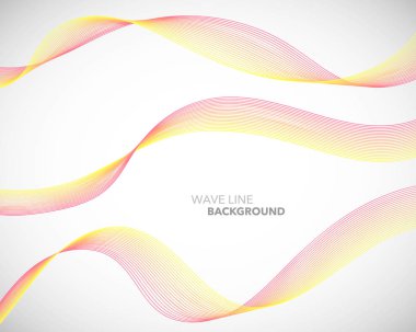 Zarif soyut vektör dalga çizgi fütüristik stili arka plan te