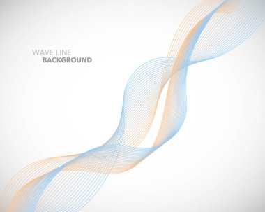 Zarif soyut vektör dalga çizgi fütüristik stili arka plan te