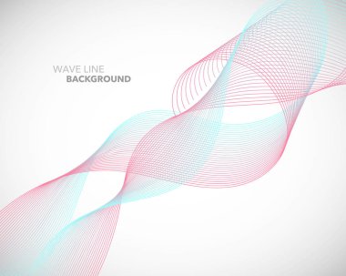 Zarif soyut vektör dalga çizgi fütüristik stili arka plan te