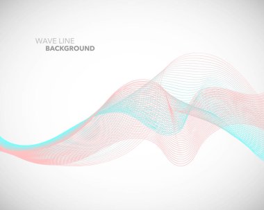 Zarif soyut vektör dalga çizgi fütüristik stili arka plan te