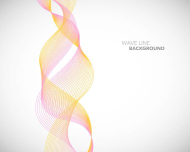 Zarif soyut vektör dalga çizgi fütüristik stili arka plan te