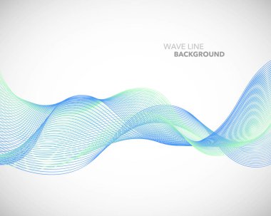 Zarif soyut vektör dalga çizgi fütüristik stili arka plan te