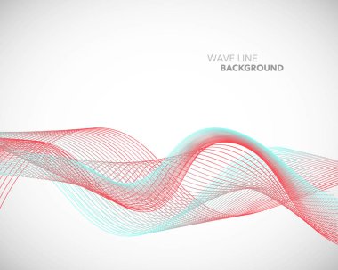 Zarif soyut vektör dalga çizgi fütüristik stili arka plan te