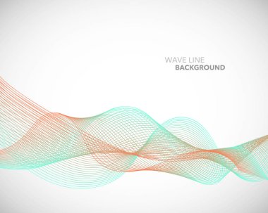 Zarif soyut vektör dalga çizgi fütüristik stili arka plan te