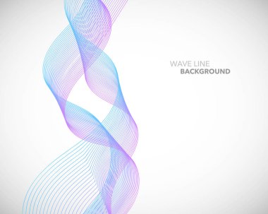 Zarif soyut vektör dalga çizgi fütüristik stili arka plan te