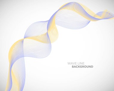 Zarif soyut vektör dalga çizgi fütüristik stili arka plan te