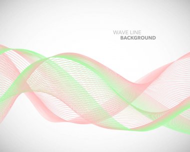 Zarif soyut vektör dalga çizgi fütüristik stili arka plan te