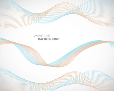 Zarif soyut vektör dalga çizgi fütüristik stili arka plan te