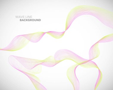 Zarif soyut vektör dalga çizgi fütüristik stili arka plan te