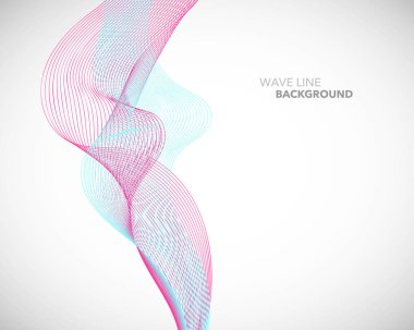 Zarif soyut vektör dalga çizgi fütüristik stili arka plan te