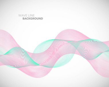 Zarif soyut vektör dalga çizgi fütüristik stili arka plan te