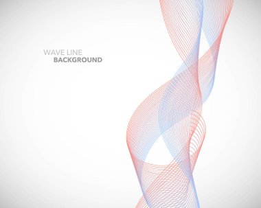 Zarif soyut vektör dalga çizgi fütüristik stili arka plan te