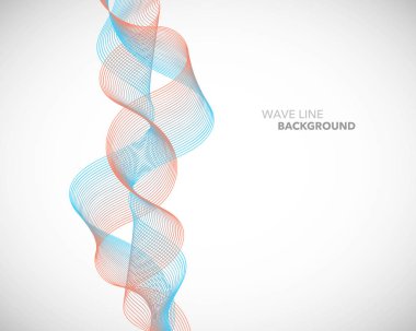 Zarif soyut vektör dalga çizgi fütüristik stili arka plan te