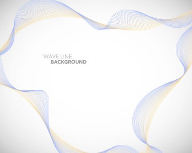 Zarif soyut vektör dalga çizgi fütüristik stili arka plan te