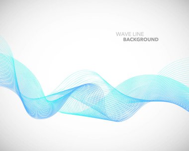 Zarif soyut vektör dalga çizgi fütüristik stili arka plan te