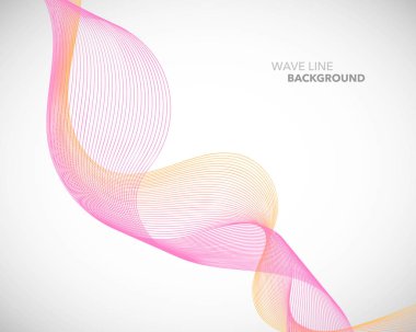 Zarif soyut vektör dalga çizgi fütüristik stili arka plan te