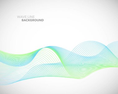 Zarif soyut vektör dalga çizgi fütüristik stili arka plan te