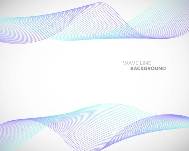 Zarif soyut vektör dalga çizgi fütüristik stili arka plan te