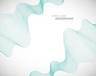 Zarif soyut vektör dalga çizgi fütüristik stili arka plan te