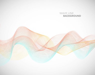 Zarif soyut vektör dalga çizgi fütüristik stili arka plan te