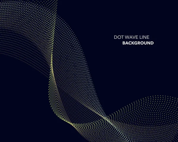 Zarif soyut vektör nokta dalga satırı fütüristik stili arka plan şablonu