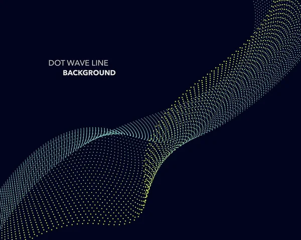 Zarif soyut vektör nokta dalga satırı fütüristik stili arka plan şablonu