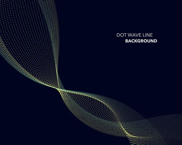 Zarif soyut vektör nokta dalga satırı fütüristik stili arka plan şablonu