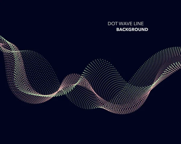 Zarif soyut vektör dalga çizgisi fütüristik biçim arkaplan şablonu