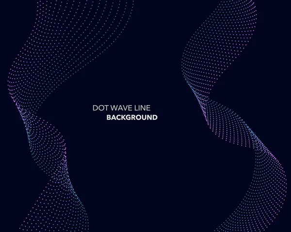 Zarif soyut vektör dalga çizgisi fütüristik biçim arkaplan şablonu