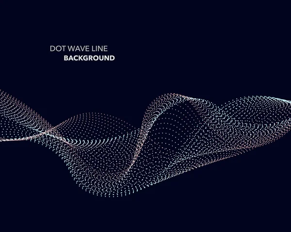 Zarif soyut vektör dalga çizgisi fütüristik biçim arkaplan şablonu