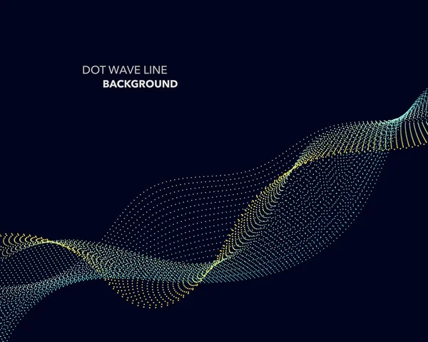 Zarif soyut vektör dalga çizgisi fütüristik biçim arkaplan şablonu