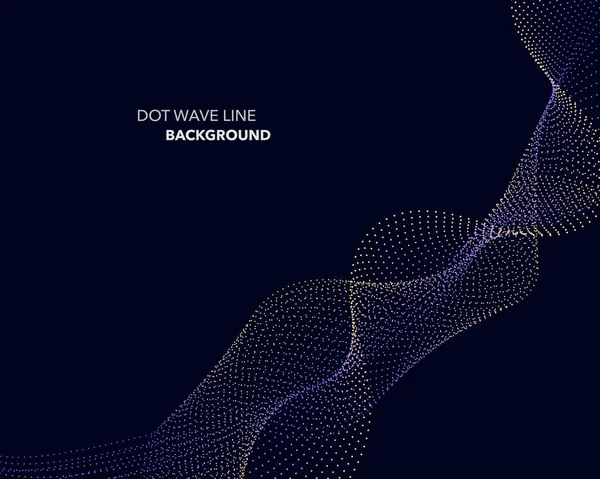 Zarif soyut vektör dalga çizgisi fütüristik biçim arkaplan şablonu