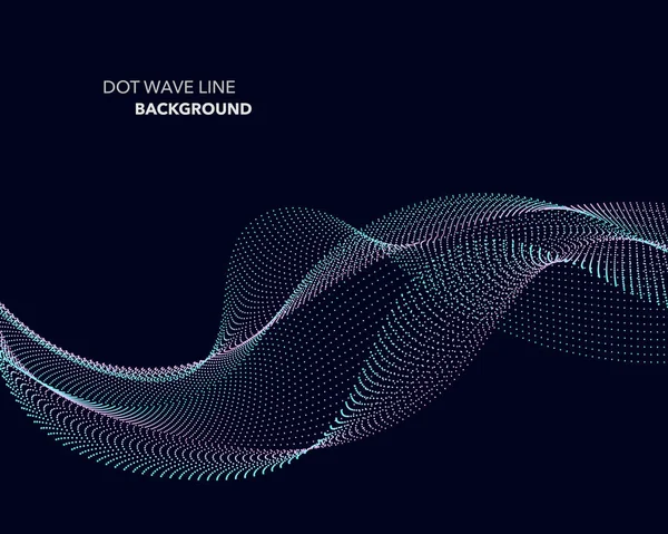 Zarif soyut vektör dalga çizgisi fütüristik biçim arkaplan şablonu