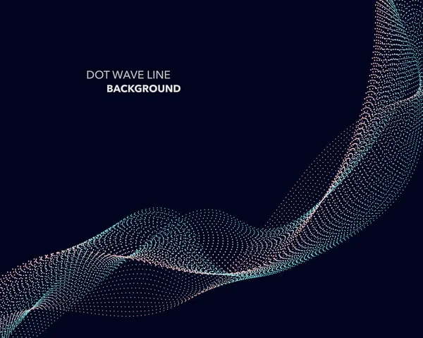 Zarif soyut vektör dalga çizgisi fütüristik biçim arkaplan şablonu