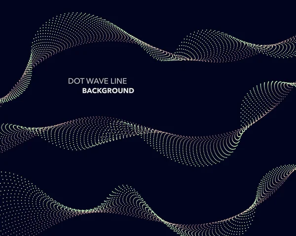 Zarif soyut vektör dalga çizgisi fütüristik biçim arkaplan şablonu