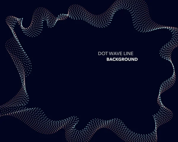 Zarif soyut vektör dalga çizgisi fütüristik biçim arkaplan şablonu