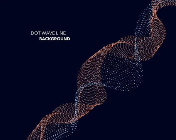 Zarif soyut vektör dalga çizgisi fütüristik biçim arkaplan şablonu