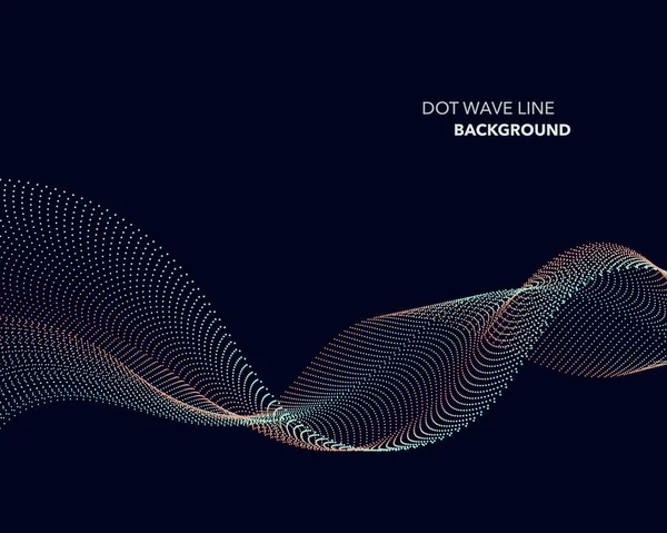 Zarif soyut vektör dalga çizgisi fütüristik biçim arkaplan şablonu