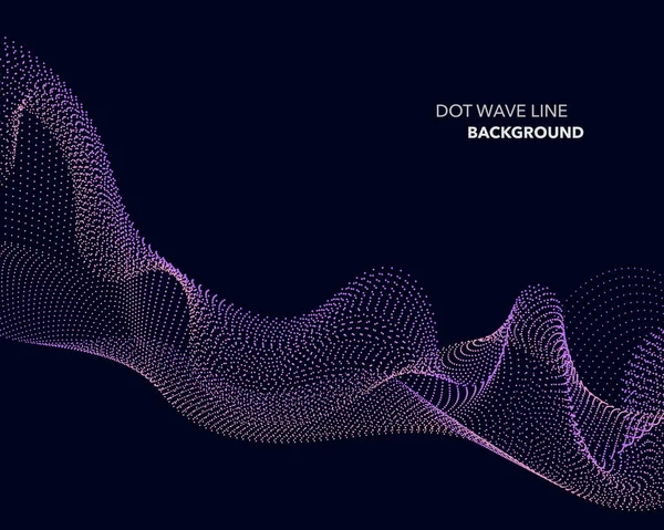 Zarif soyut vektör dalga çizgisi fütüristik biçim arkaplan şablonu