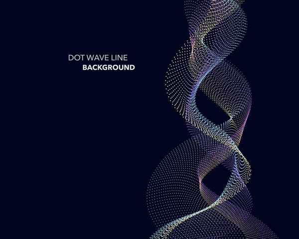 Zarif soyut vektör dalga çizgisi fütüristik biçim arkaplan şablonu