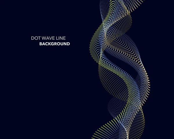 Zarif soyut vektör dalga çizgisi fütüristik biçim arkaplan şablonu