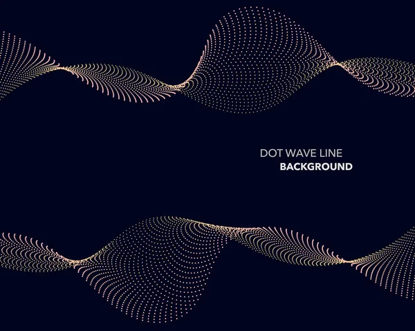 Zarif soyut vektör dalga çizgisi fütüristik biçim arkaplan şablonu