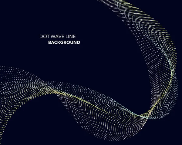 Zarif soyut vektör dalga çizgisi fütüristik biçim arkaplan şablonu