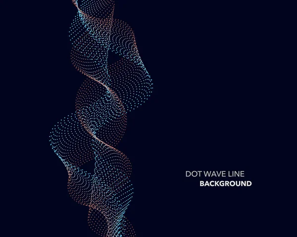 Zarif soyut vektör dalga çizgisi fütüristik biçim arkaplan şablonu