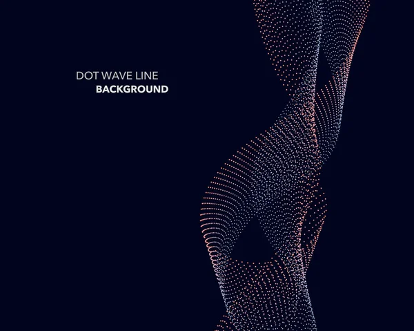 Zarif soyut vektör dalga çizgisi fütüristik biçim arkaplan şablonu