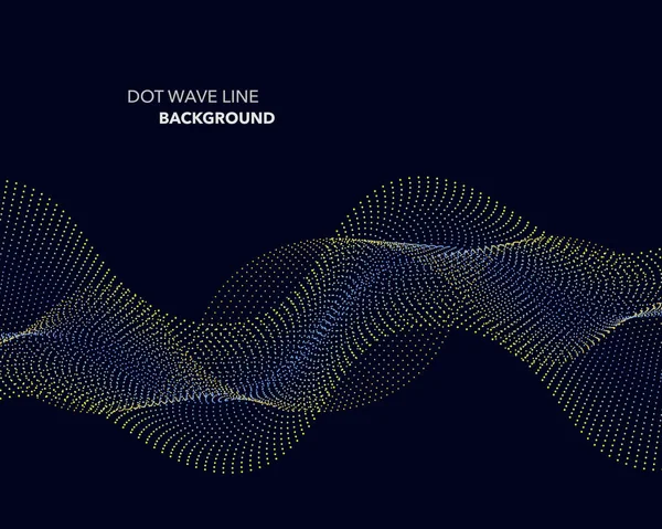 Zarif soyut vektör dalga çizgisi fütüristik biçim arkaplan şablonu