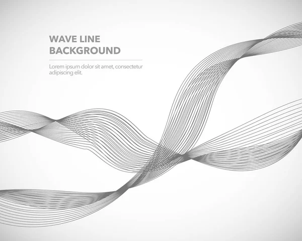 Zarif soyut vektör dalga çizgisi fütüristik biçim arkaplan şablonu