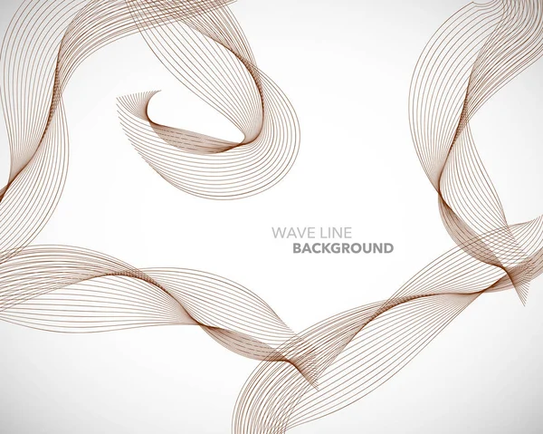 Zarif soyut vektör dalga çizgisi fütüristik biçim arkaplan şablonu